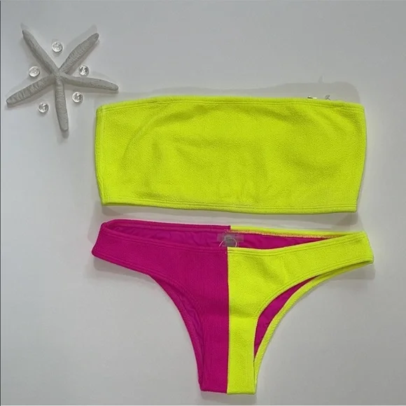 Pilyq Bandeau Bikini Top Size D NWT - Picture 4 of 8